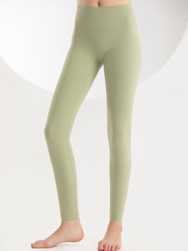 Sage Green High-Waist Active Leggings