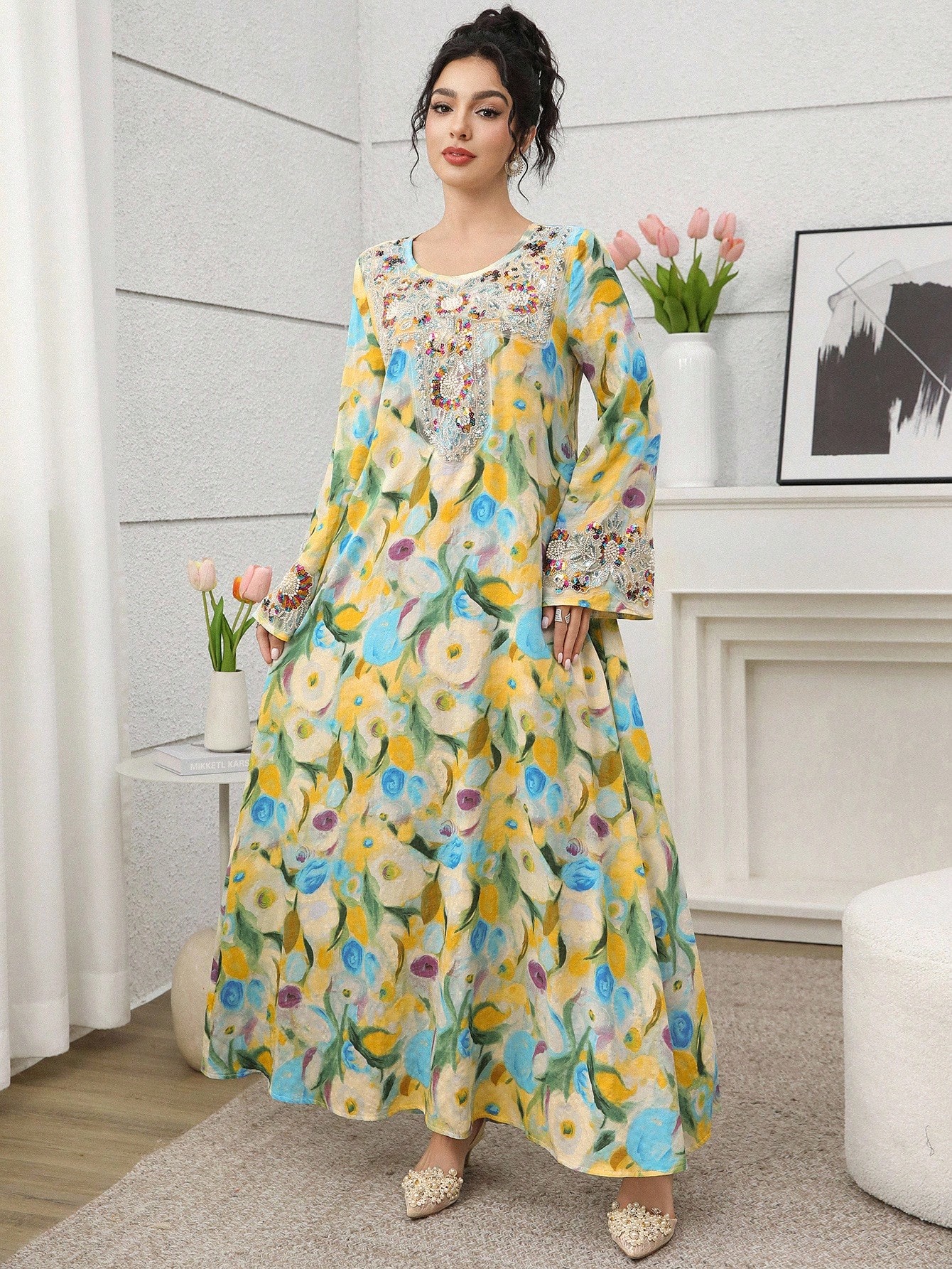 Multi Printed Jalabiya