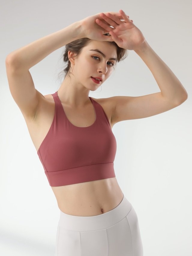 Maroon Activewear Sports Bra
