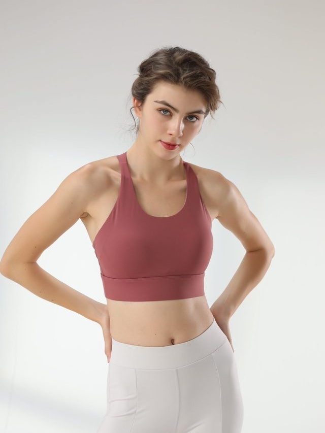 Maroon Activewear Sports Bra
