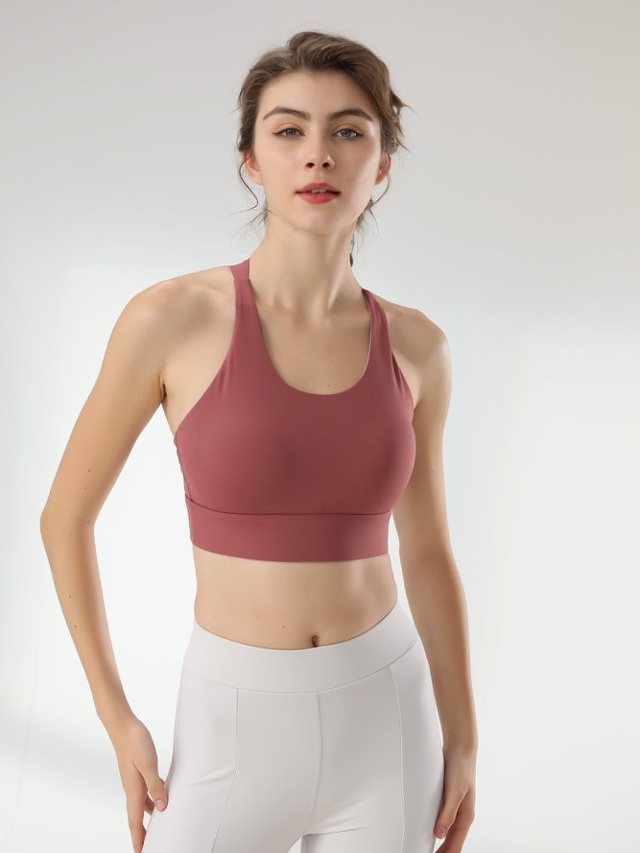 Maroon Activewear Sports Bra