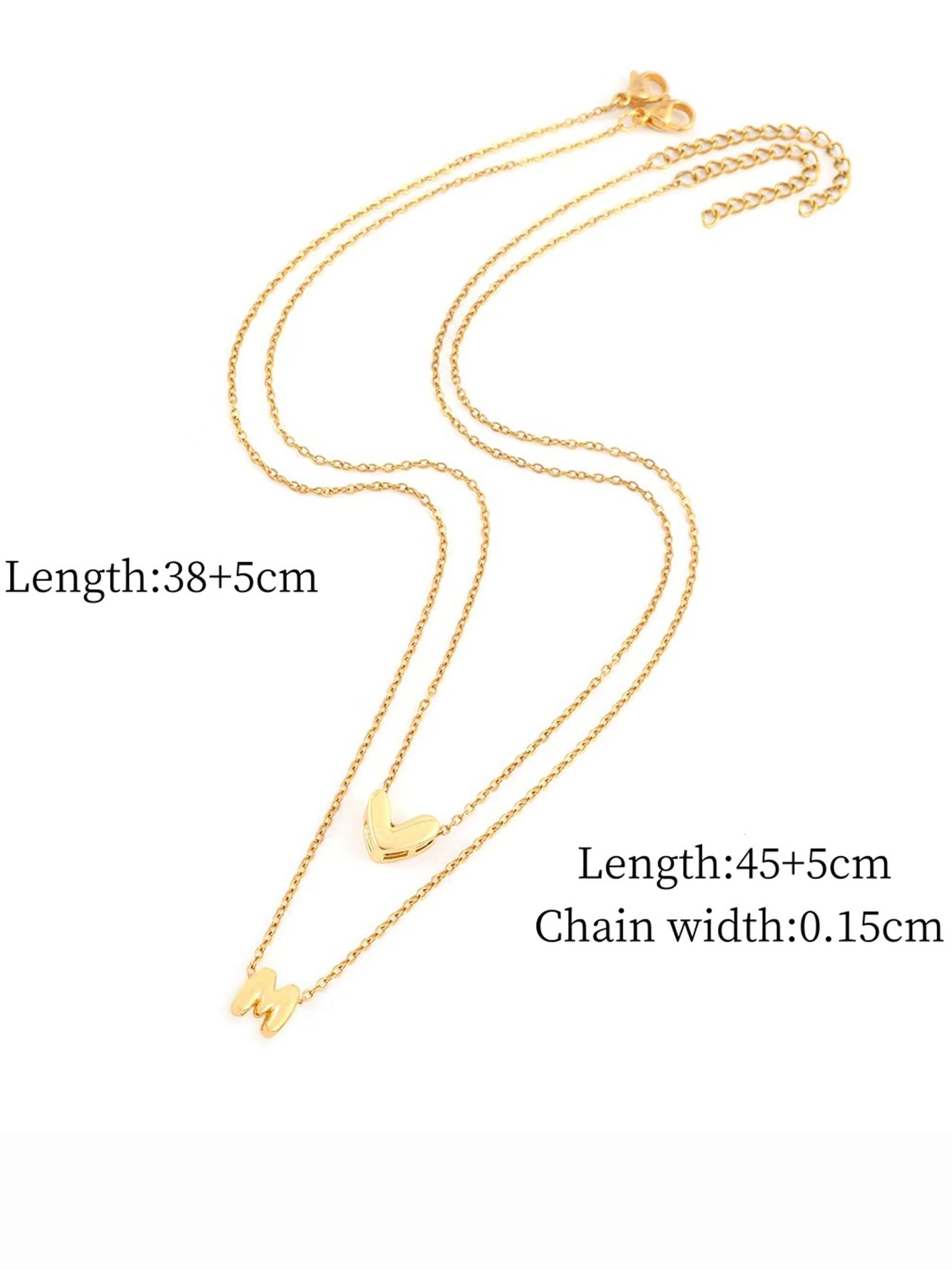 Gold Solid Pendant Necklace