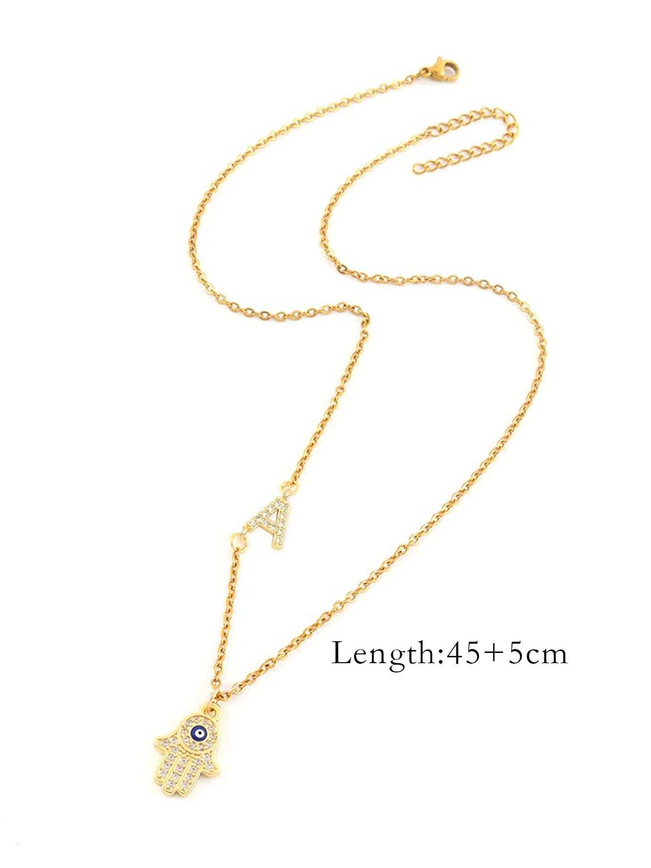 Gold Solid Pendant Necklace