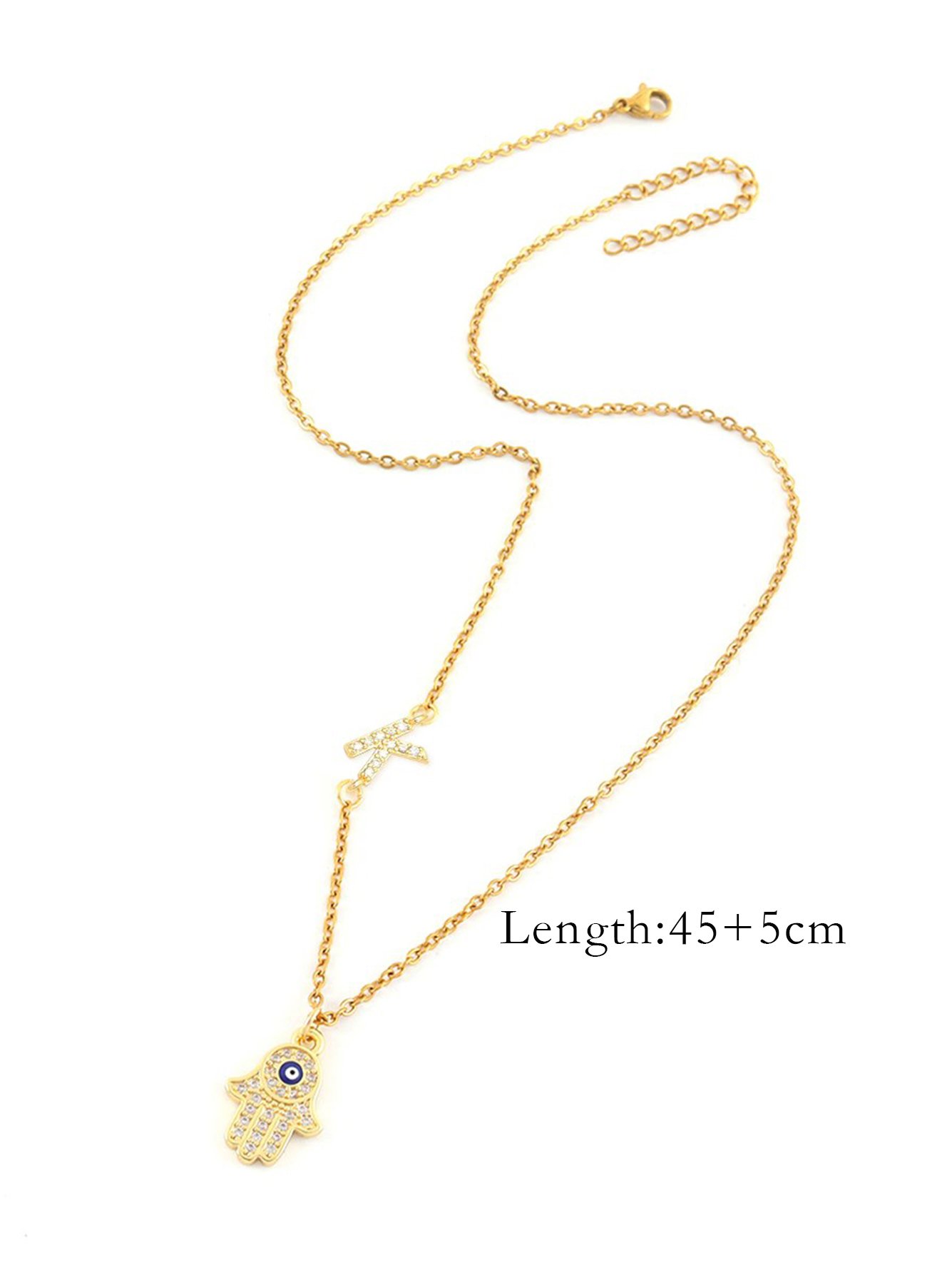 Gold Solid Pendant Necklace