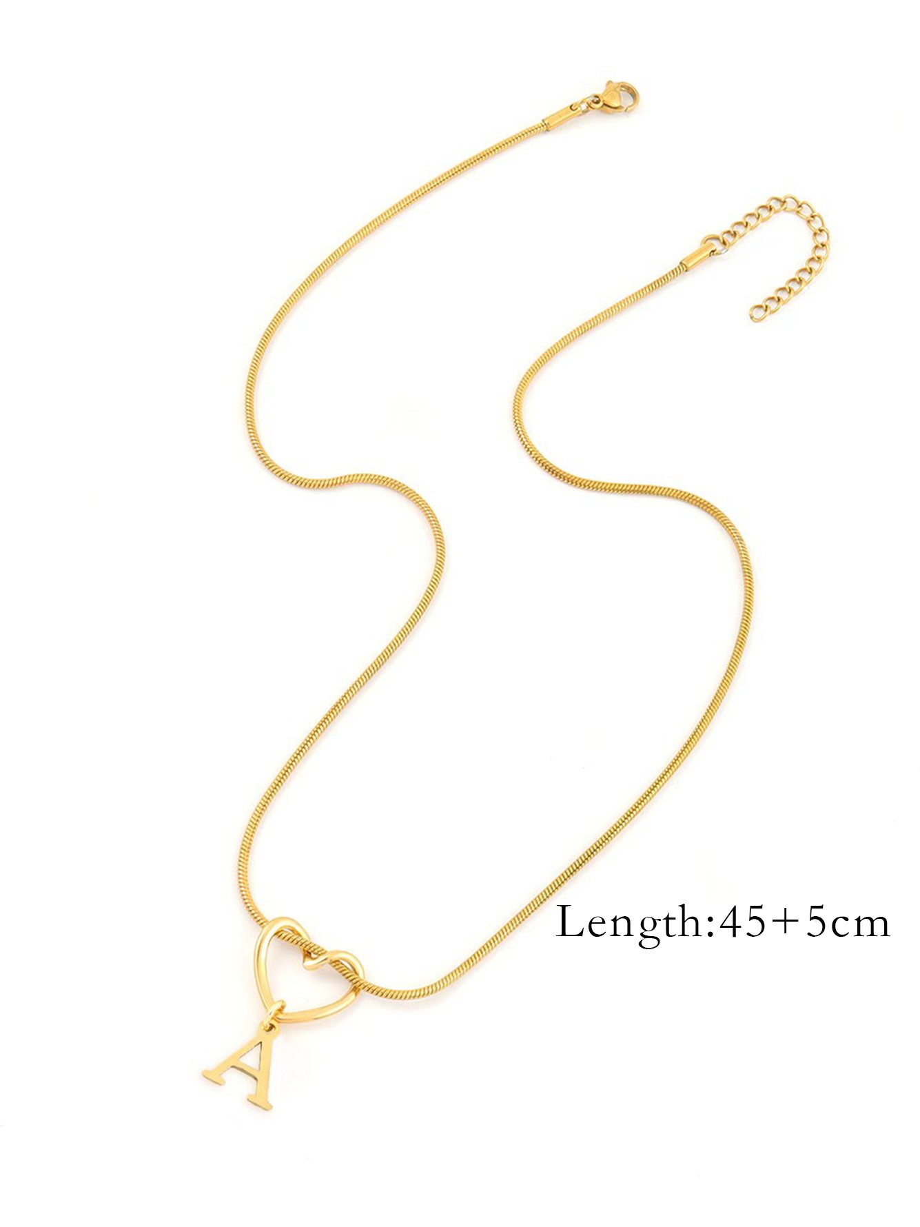 Gold Solid Pendant Necklace