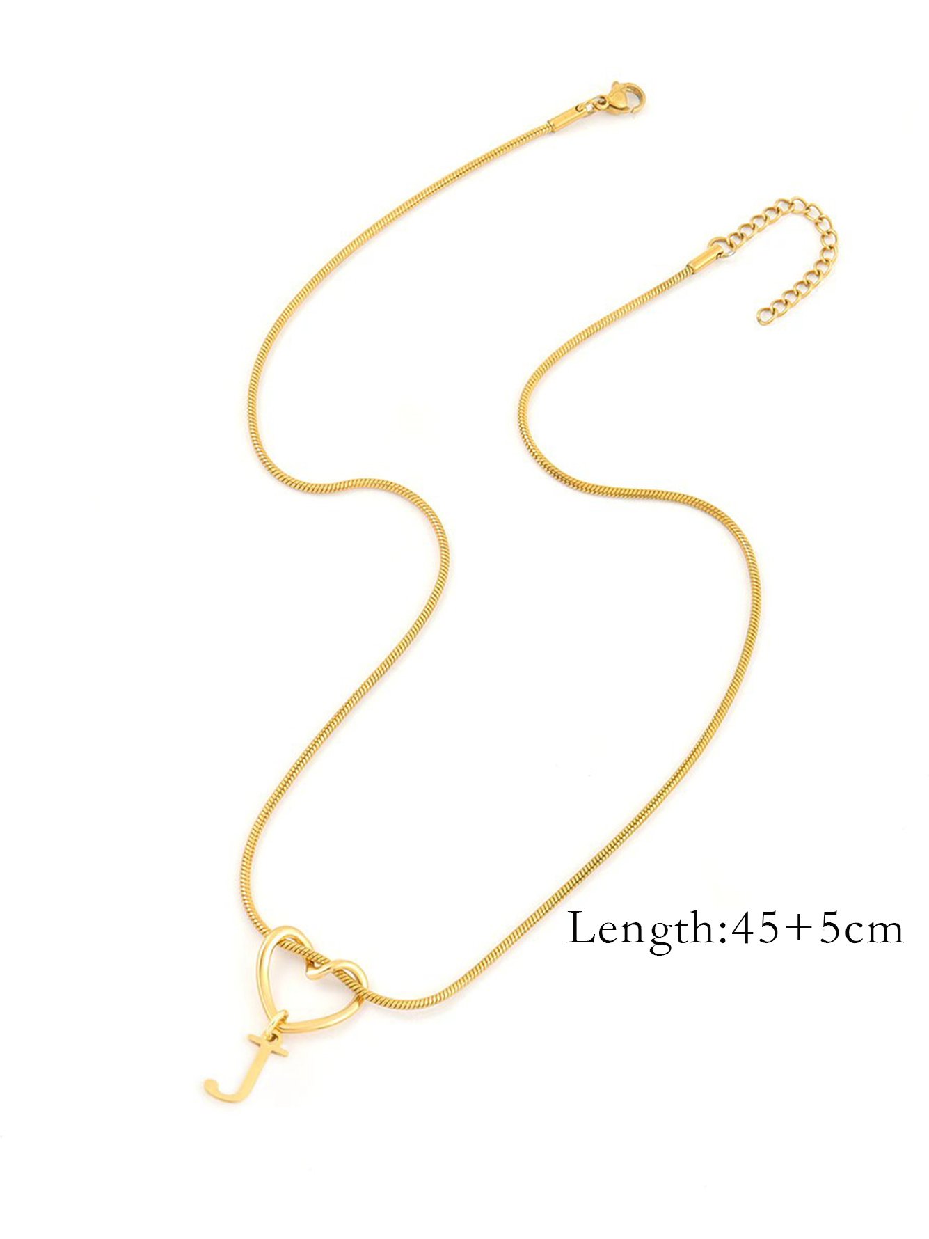 Gold Solid Pendant Necklace