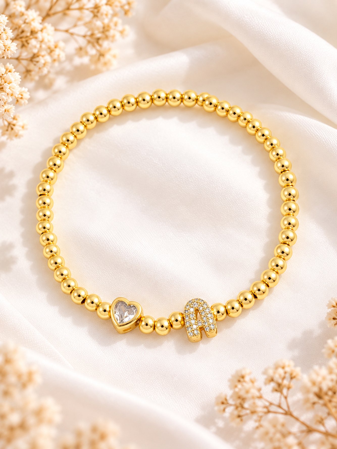 Gold Solid Link Bracelet
