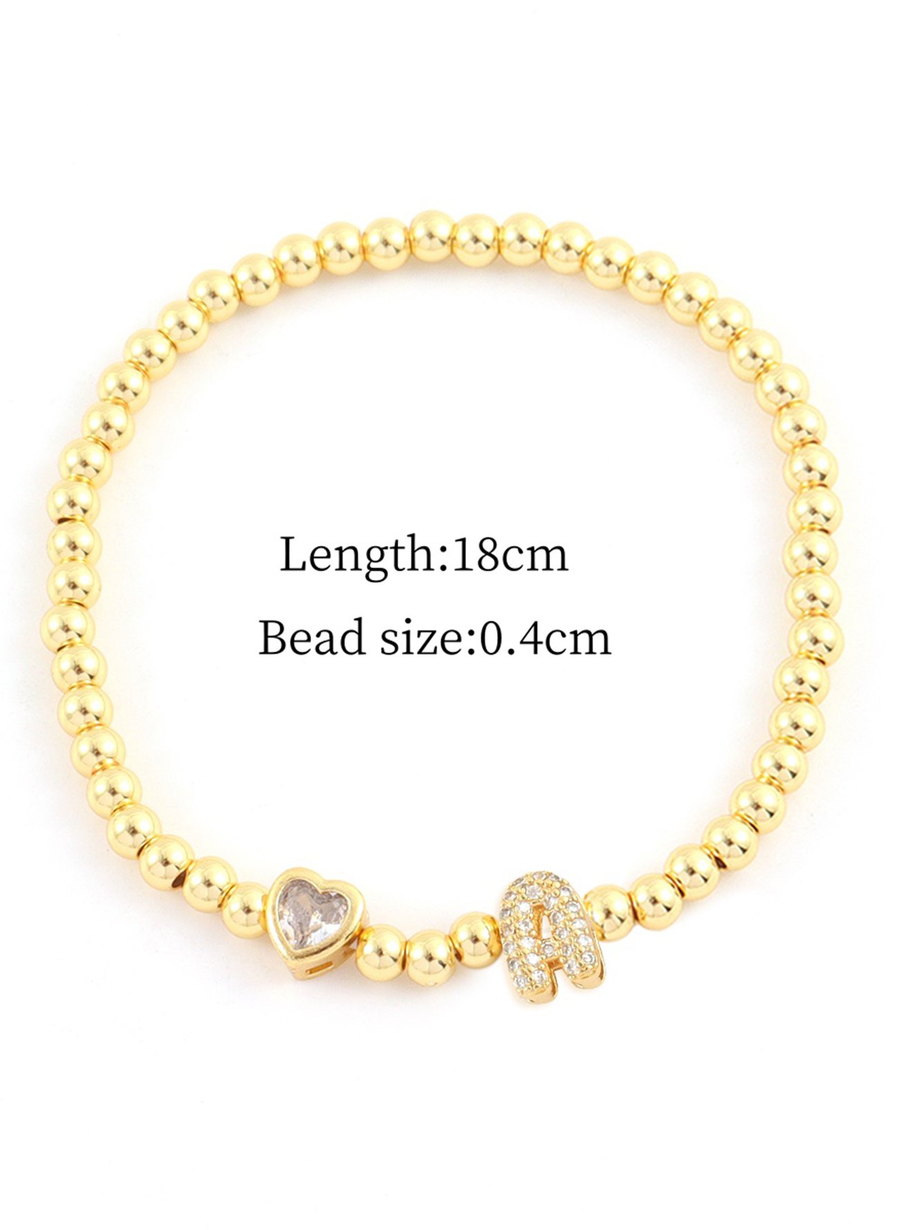 Gold Solid Link Bracelet