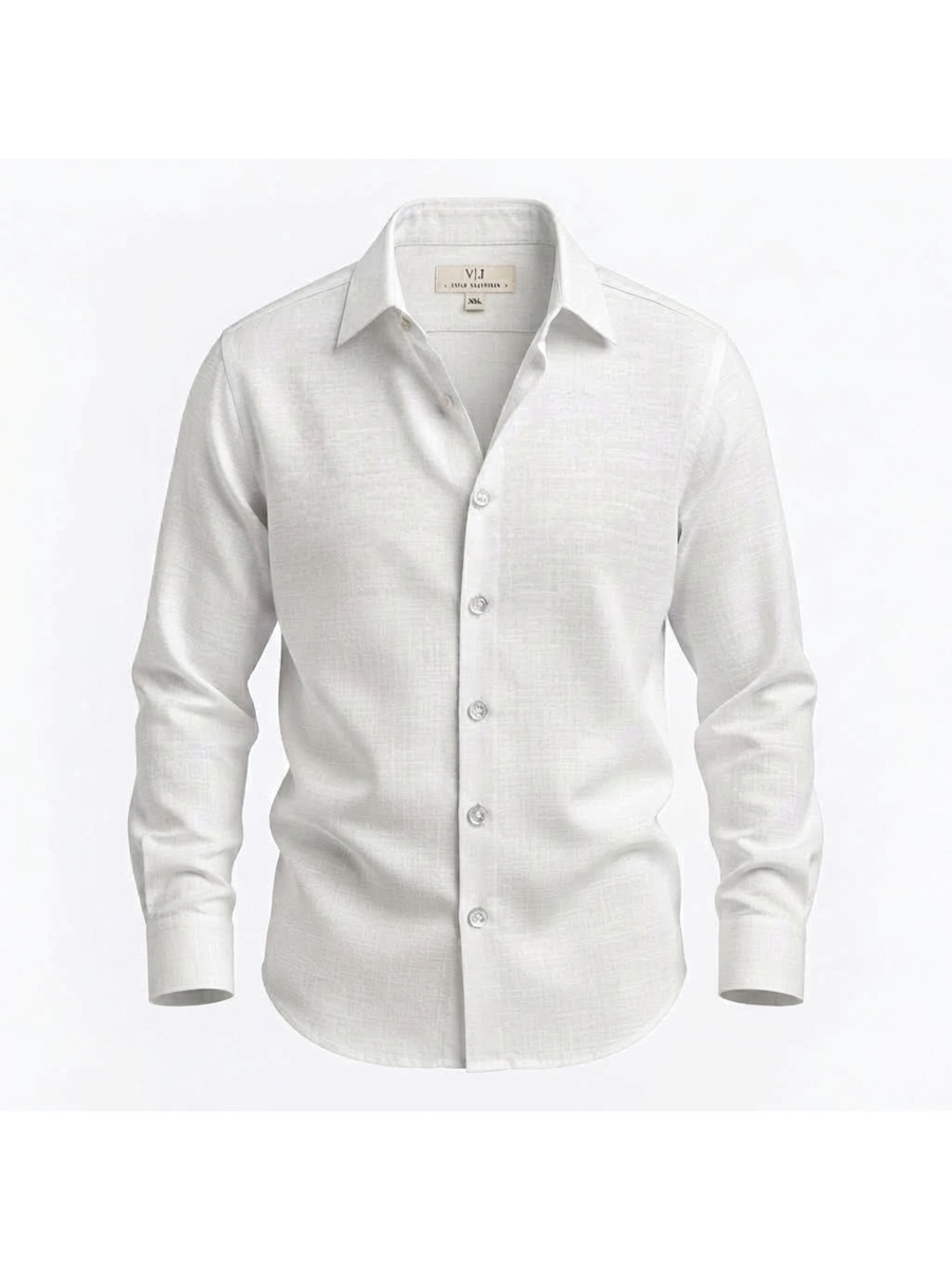 White Linen Lyocell Shirt