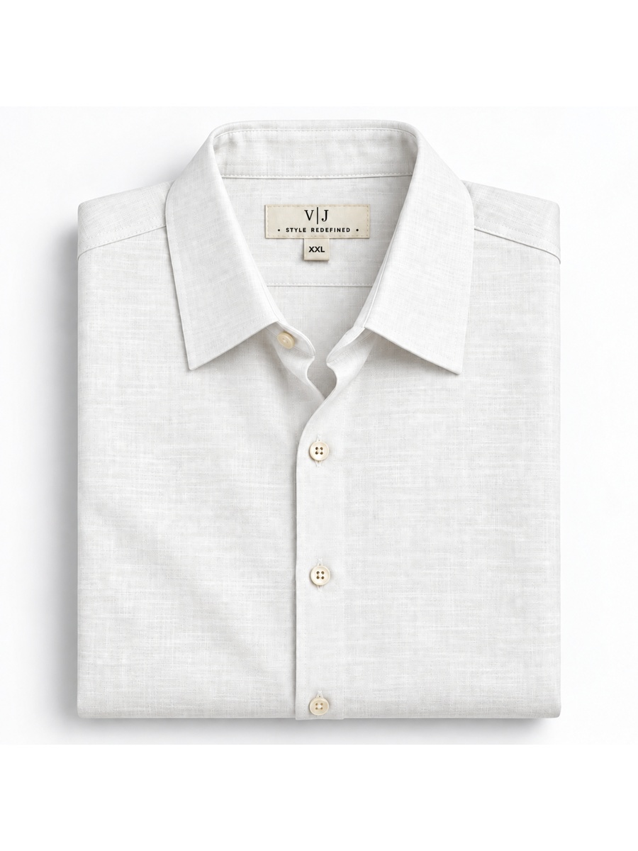White Linen Lyocell Shirt