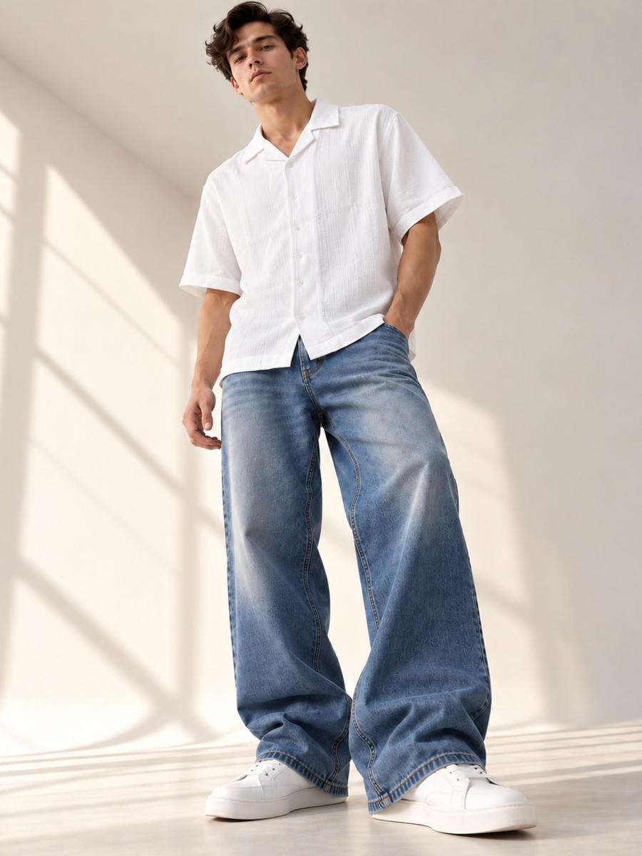 Premium Double Gauze White Resort Shirt