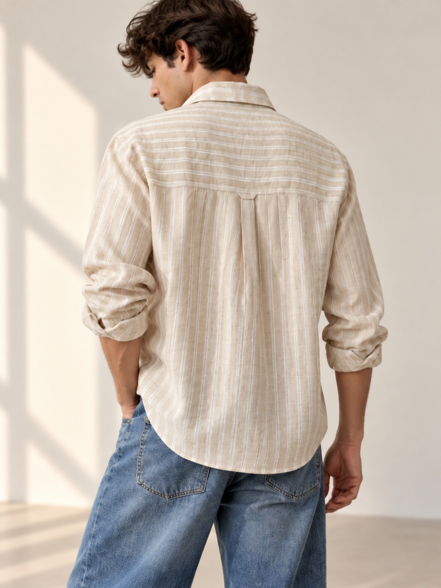 Cotton Rich Brown Check Boxy Fit Shirt