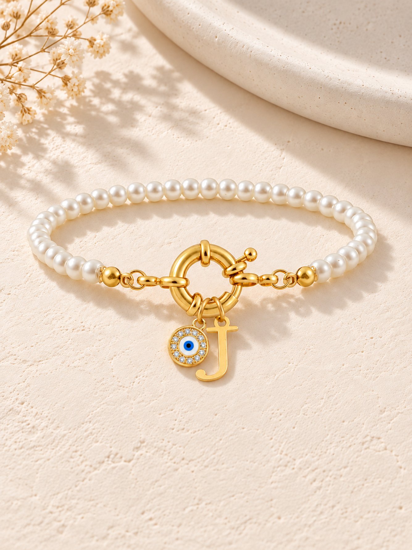 White Solid Bracelet