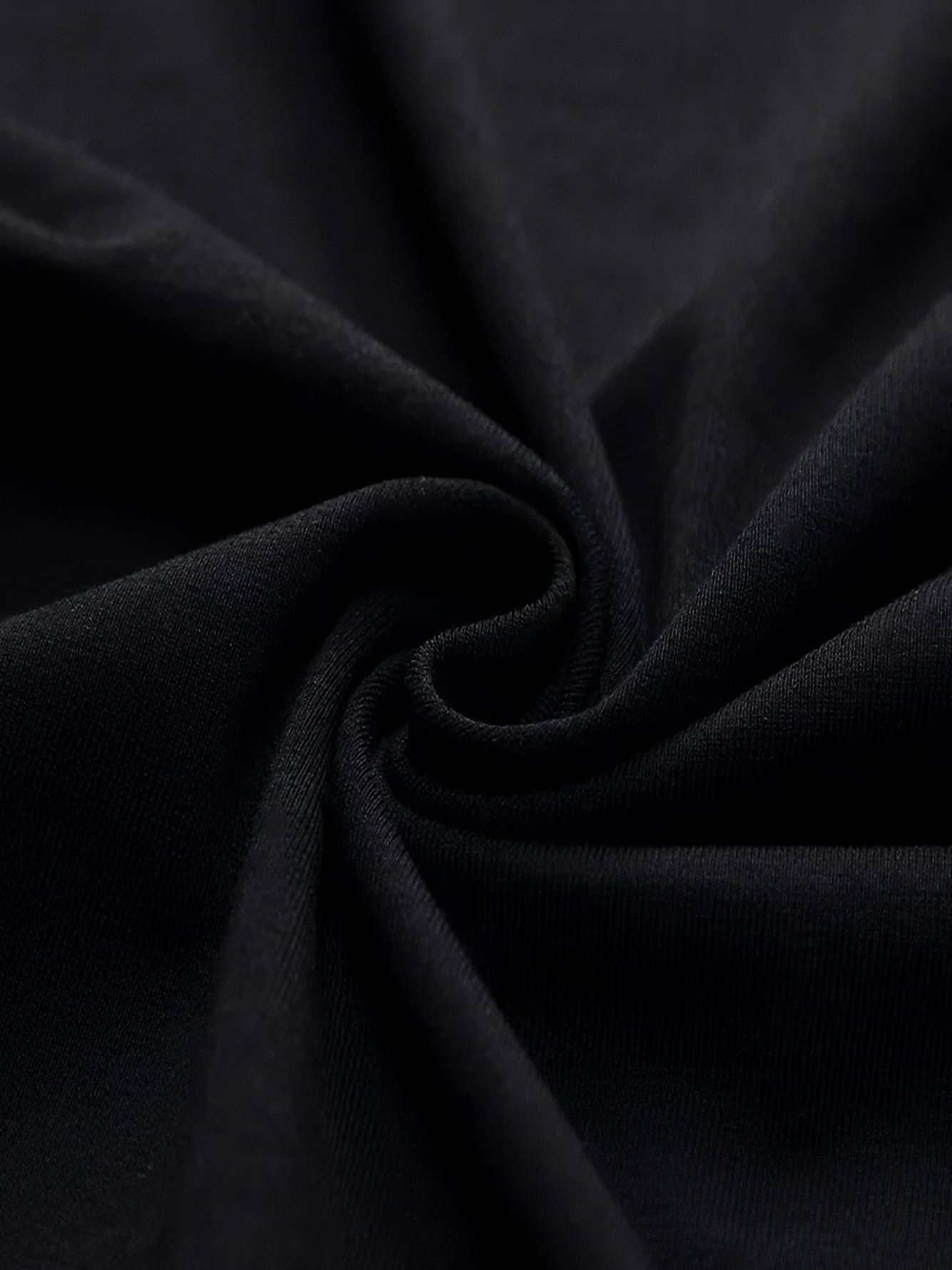 Black Graphic Round Neck Regular T-Shirt