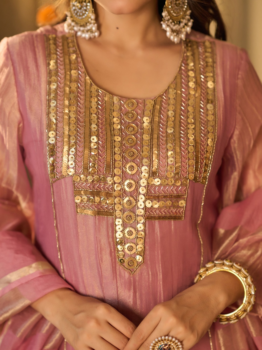 Embellished Pink Crush Shimmer 3-Piece Set