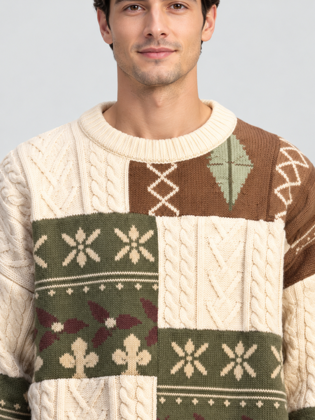Multi Patchwork Sweater