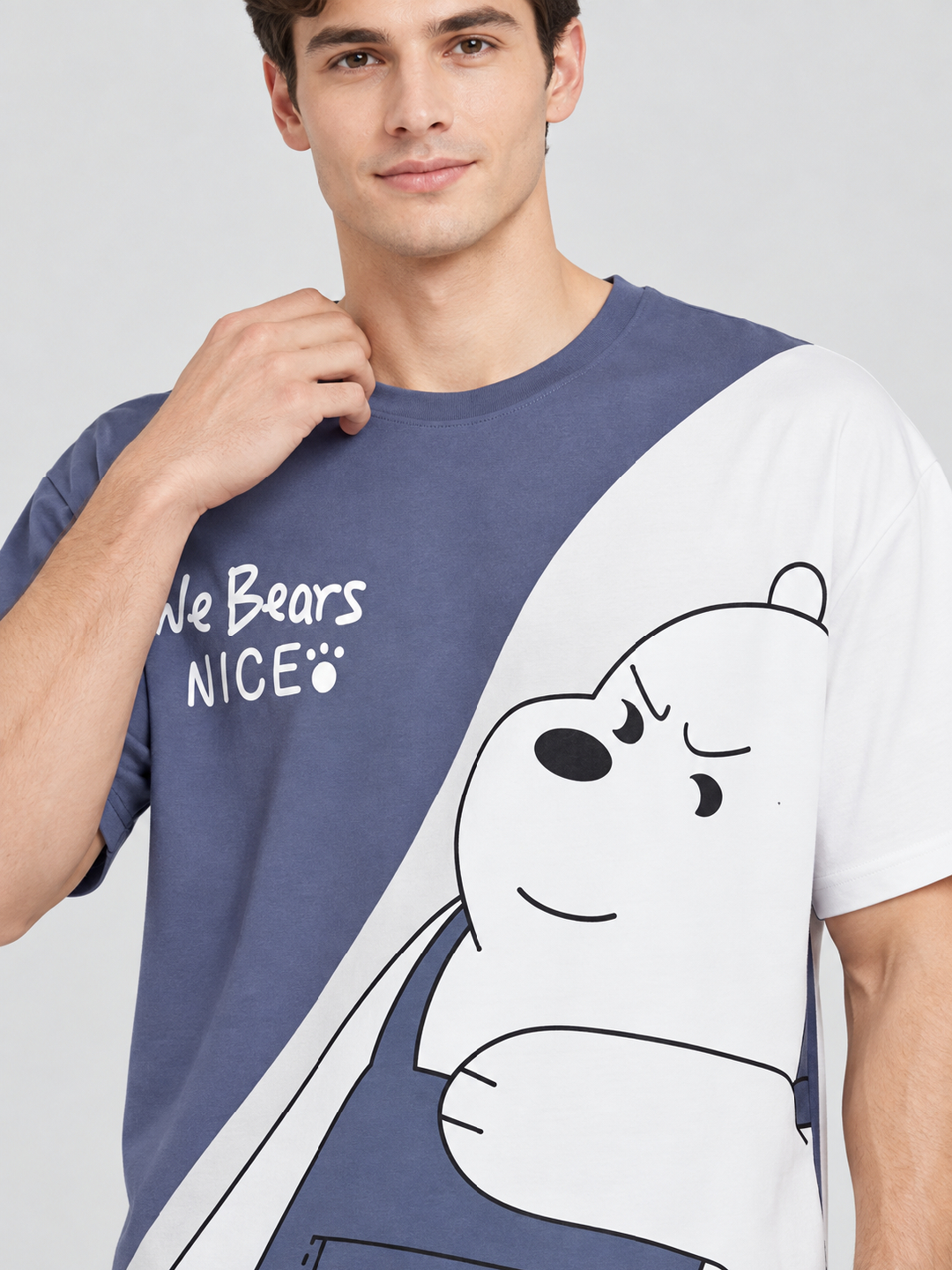 Blue Printed T-Shirt and Shorts Co-Ords