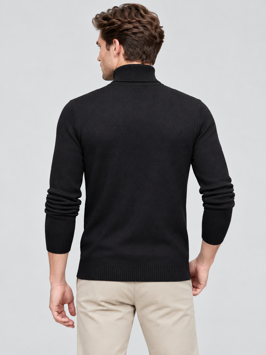 Black Solid Sweater