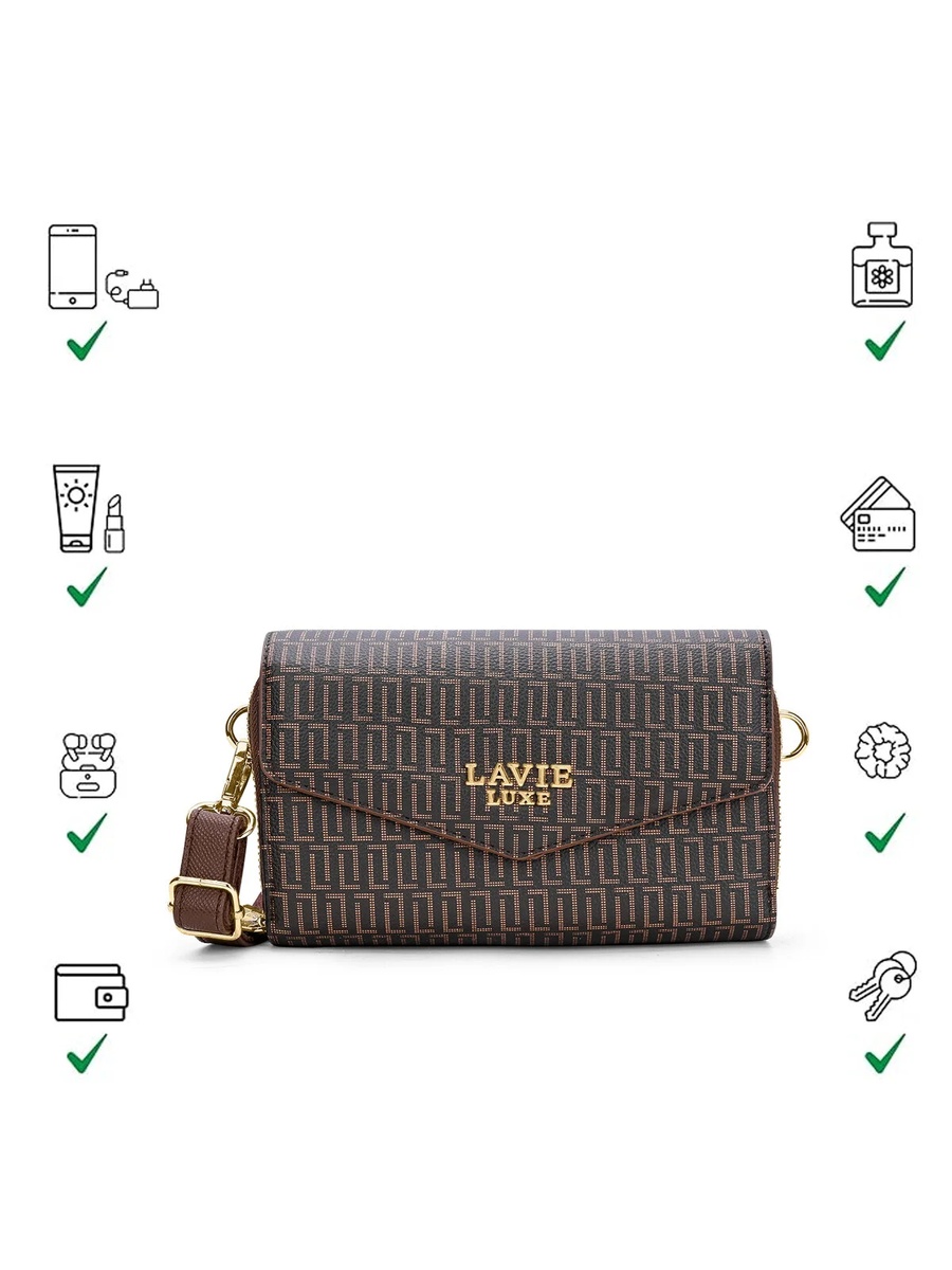 Luxe Women Monogram Sally25 Horizontal (Choco)
