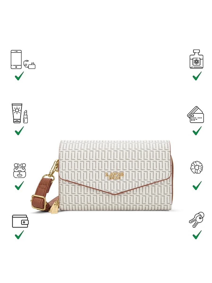 Luxe Women Monogram Sally25 Horizontal (White)