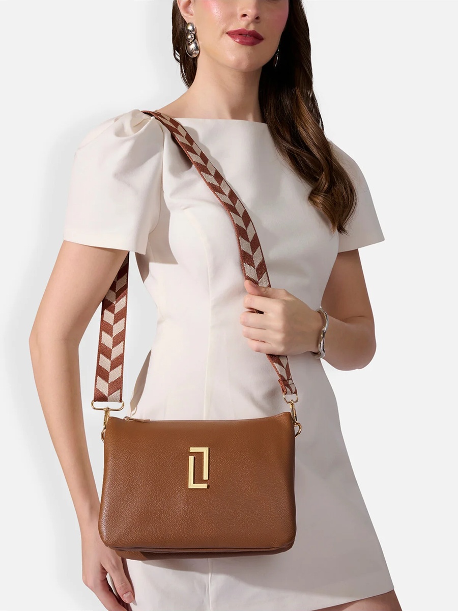 Luxe Women Milan26 5-Compartment Sling (Tan)