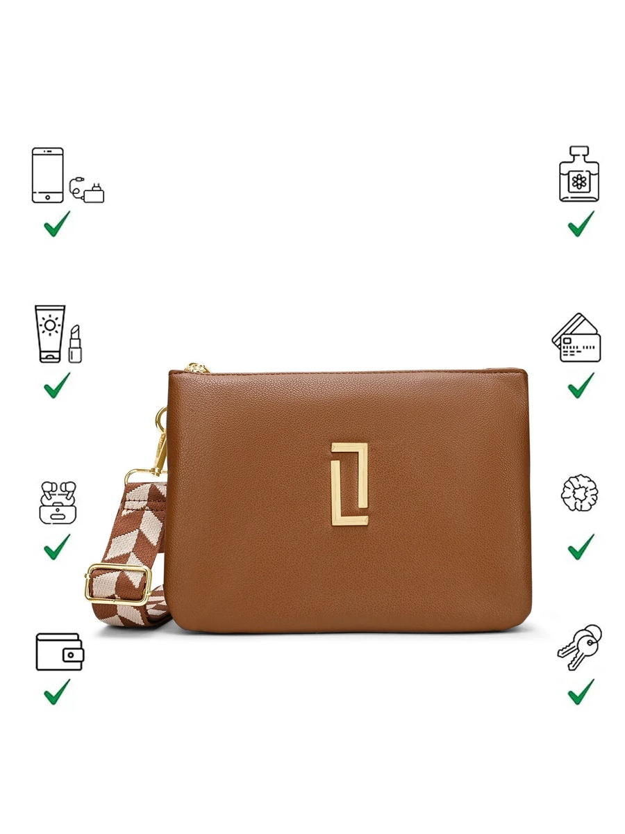 Luxe Women Milan26 5-Compartment Sling (Tan)