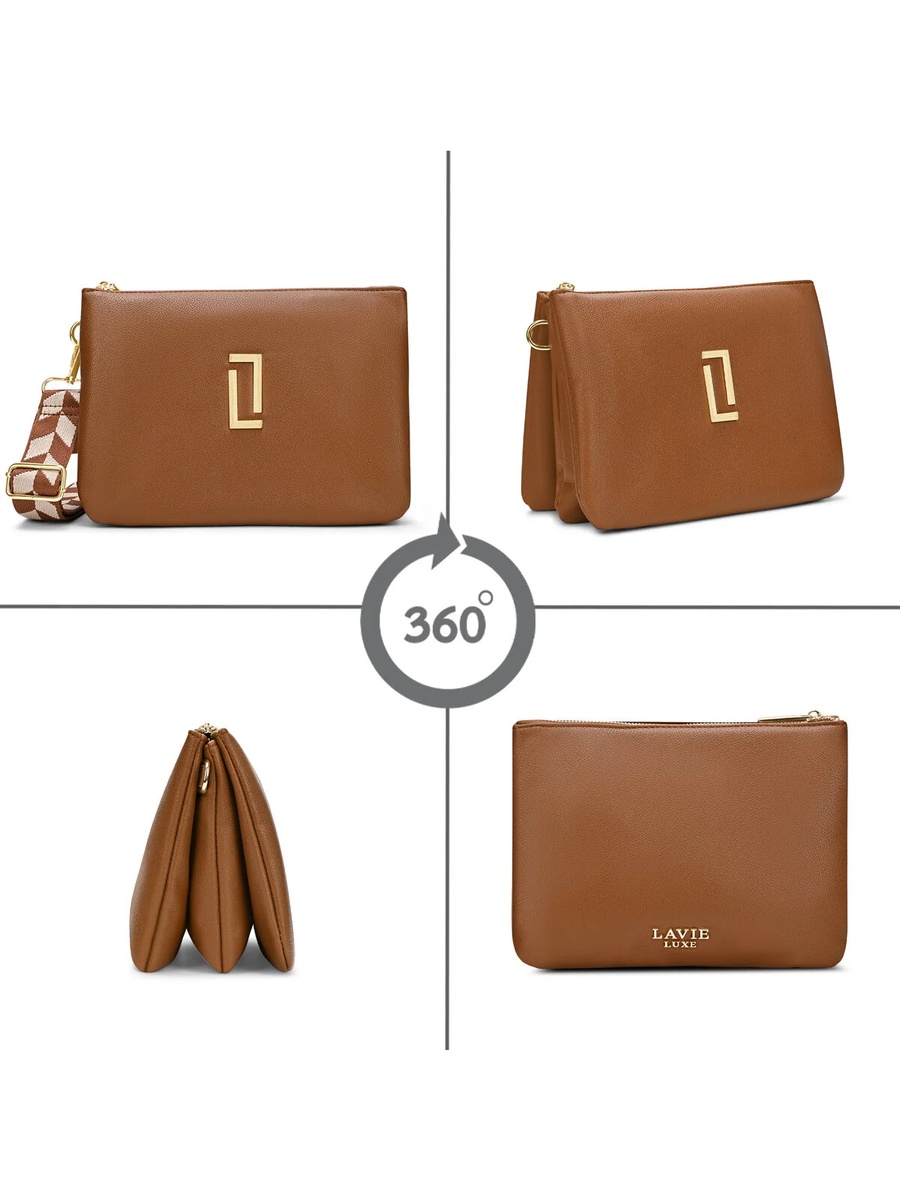 Luxe Women Milan26 5-Compartment Sling (Tan)