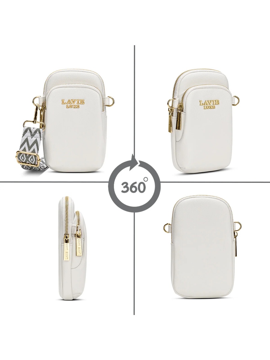 Luxe Women Mobile Vertical26 2-Compartment (White)
