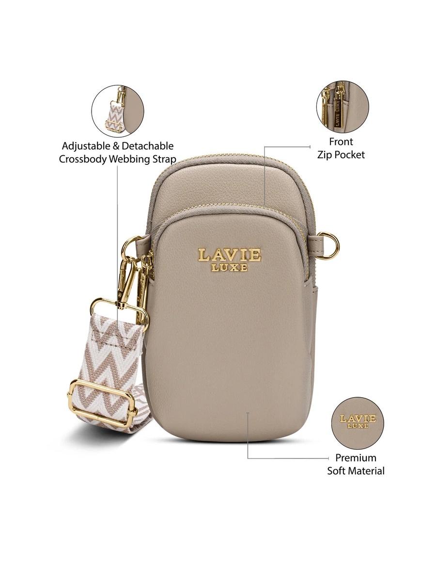 Luxe Women Mobile Vertical26 2-Compartment (Taupe)