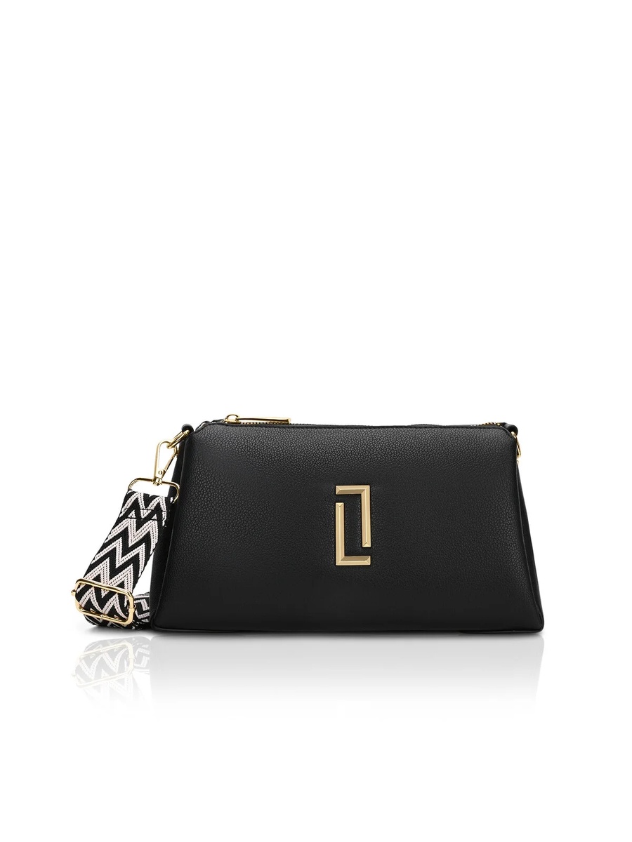 Luxe Women Tory26 3-Compartment Sling Bag (Black) 