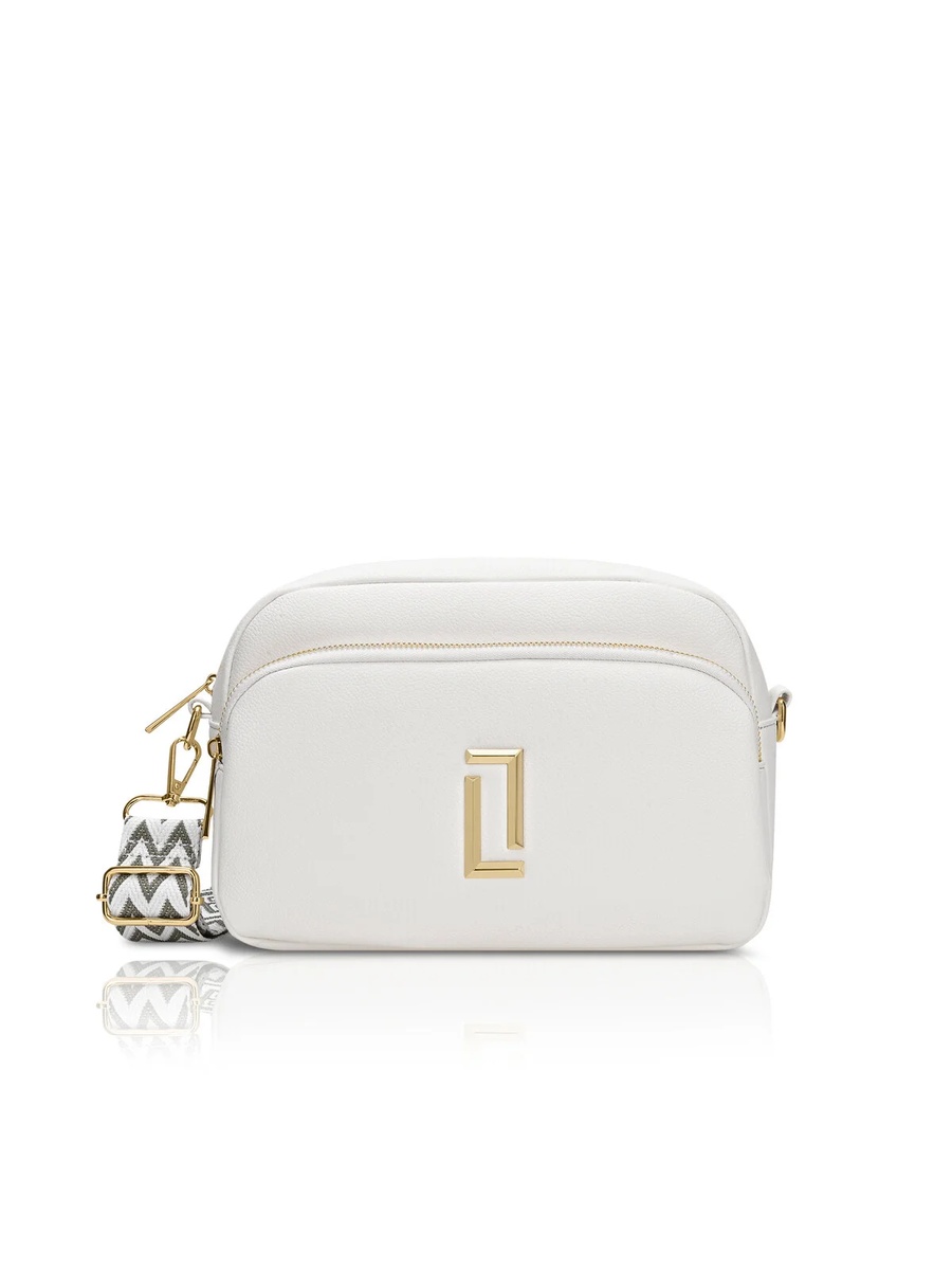 Luxe Women Soft Sophie 2-Compartment Sling Bag (White)