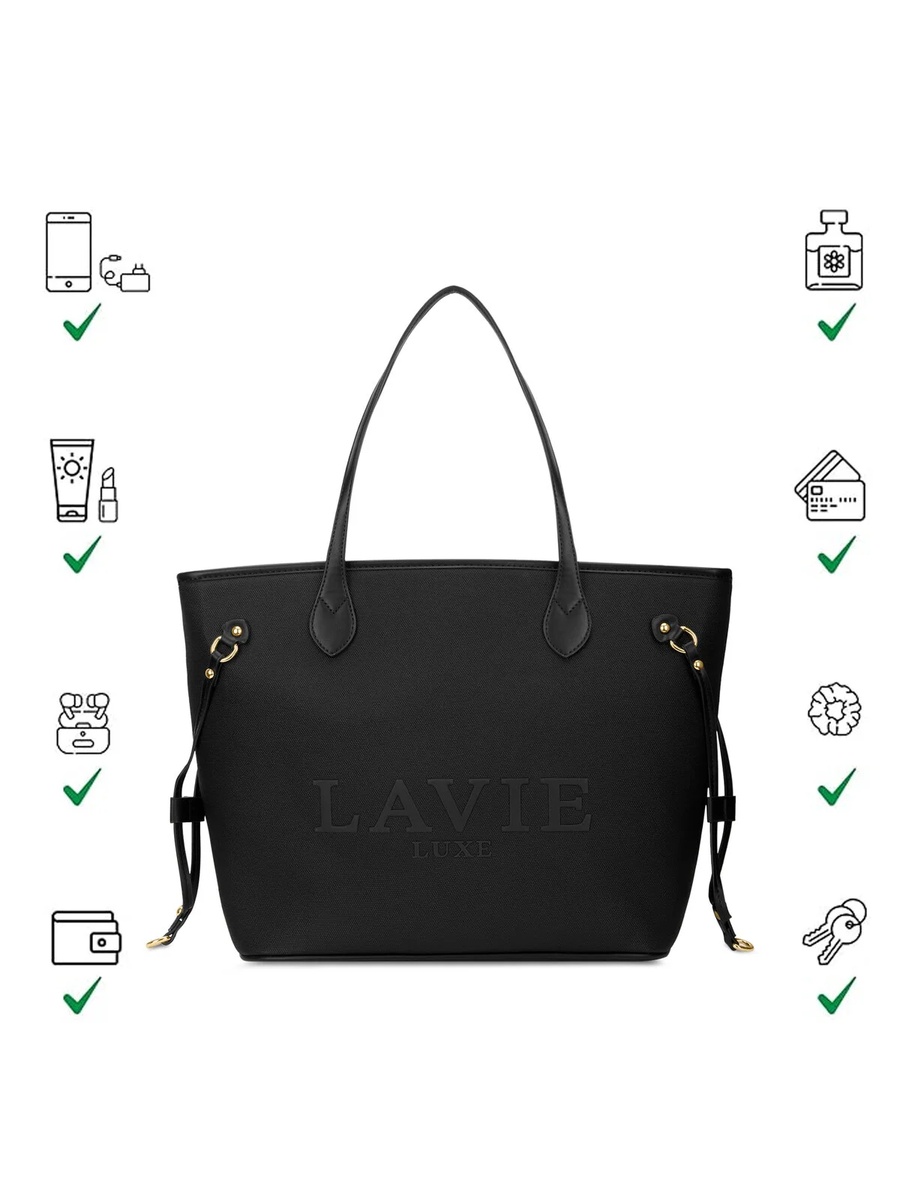 Luxe Women Elise Pro Tote (Black)