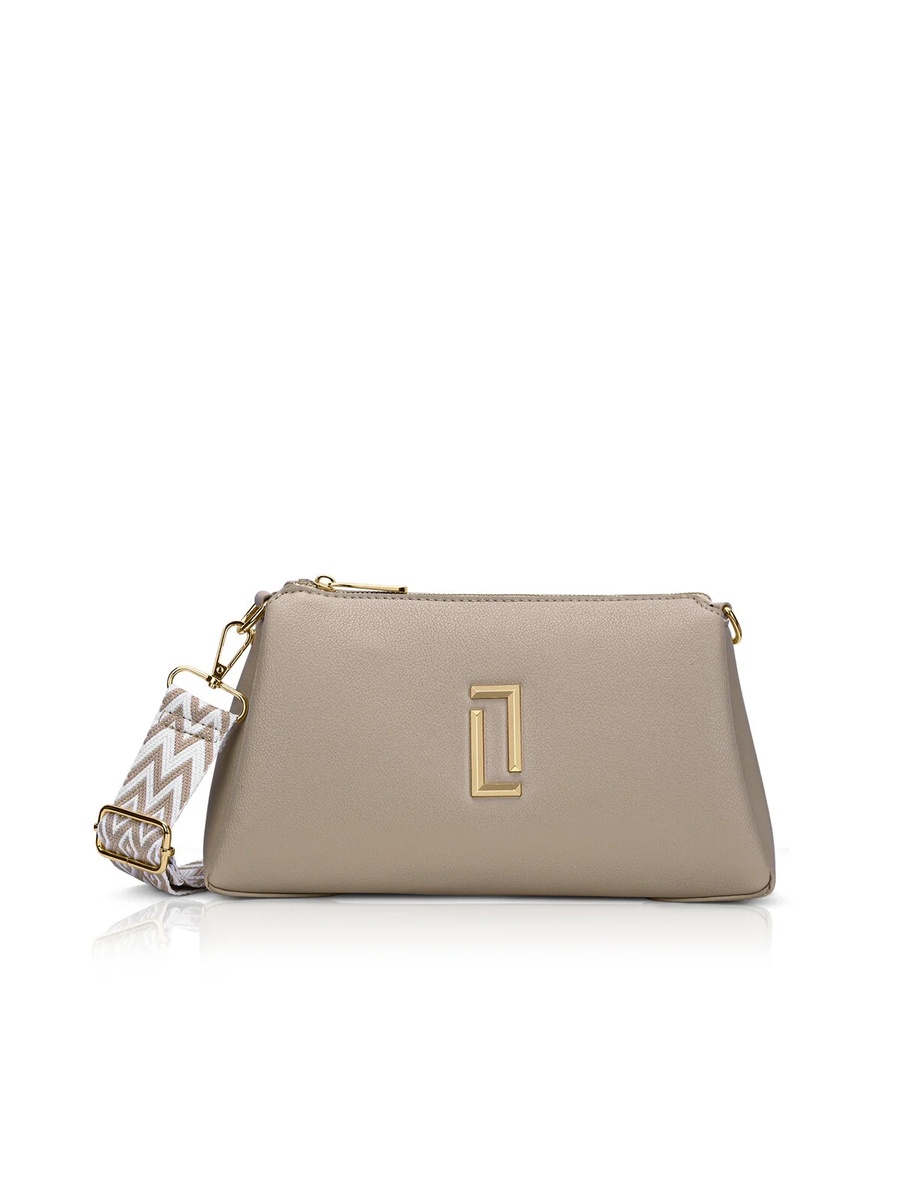 Luxe Women Monogram Rumi 3 Compartment Satchel (Choco)