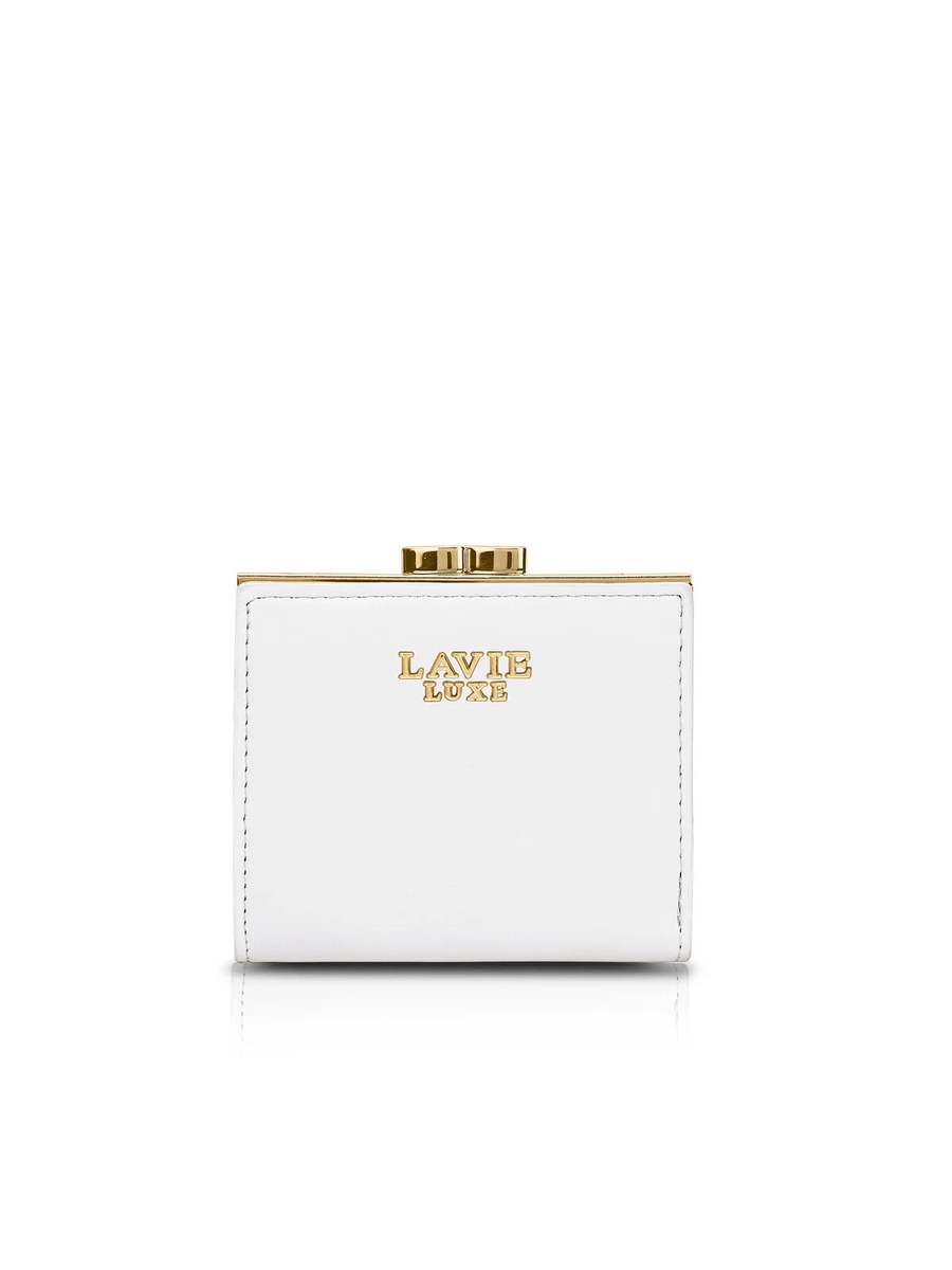 Luxe Women Frame25 Small Bifold Wallet (White)