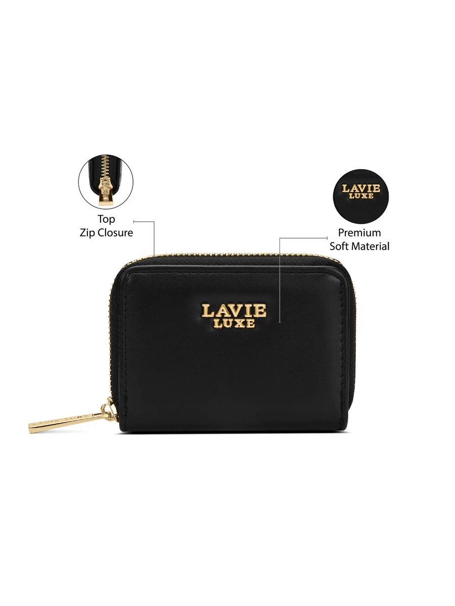 Luxe Women Belle Small Card Wallet (Black) 