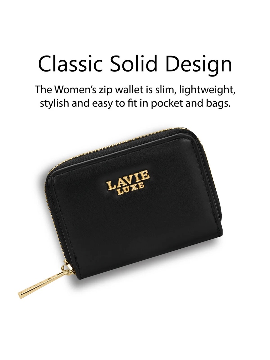 Luxe Women Belle Small Card Wallet (Black) 