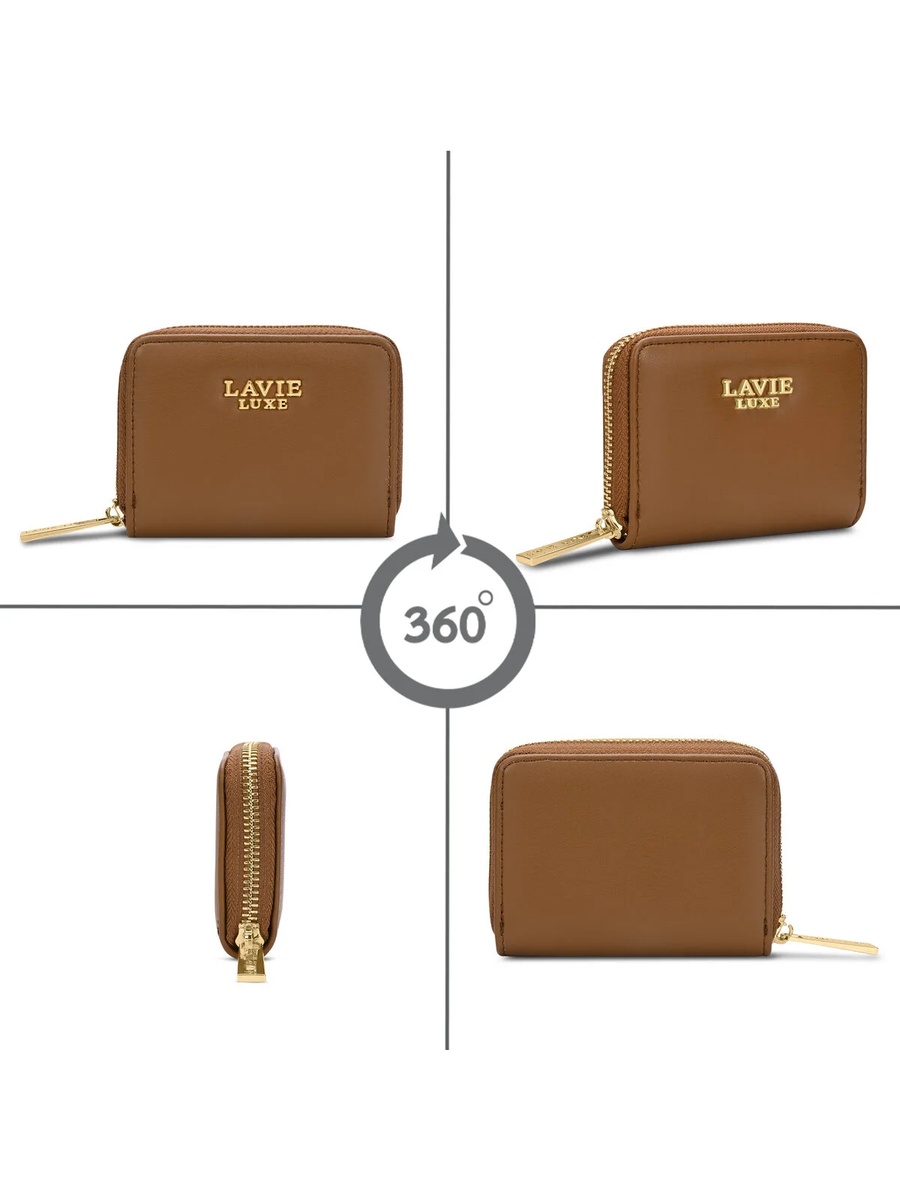 Luxe Women Belle Small Card Wallet (Tan) 