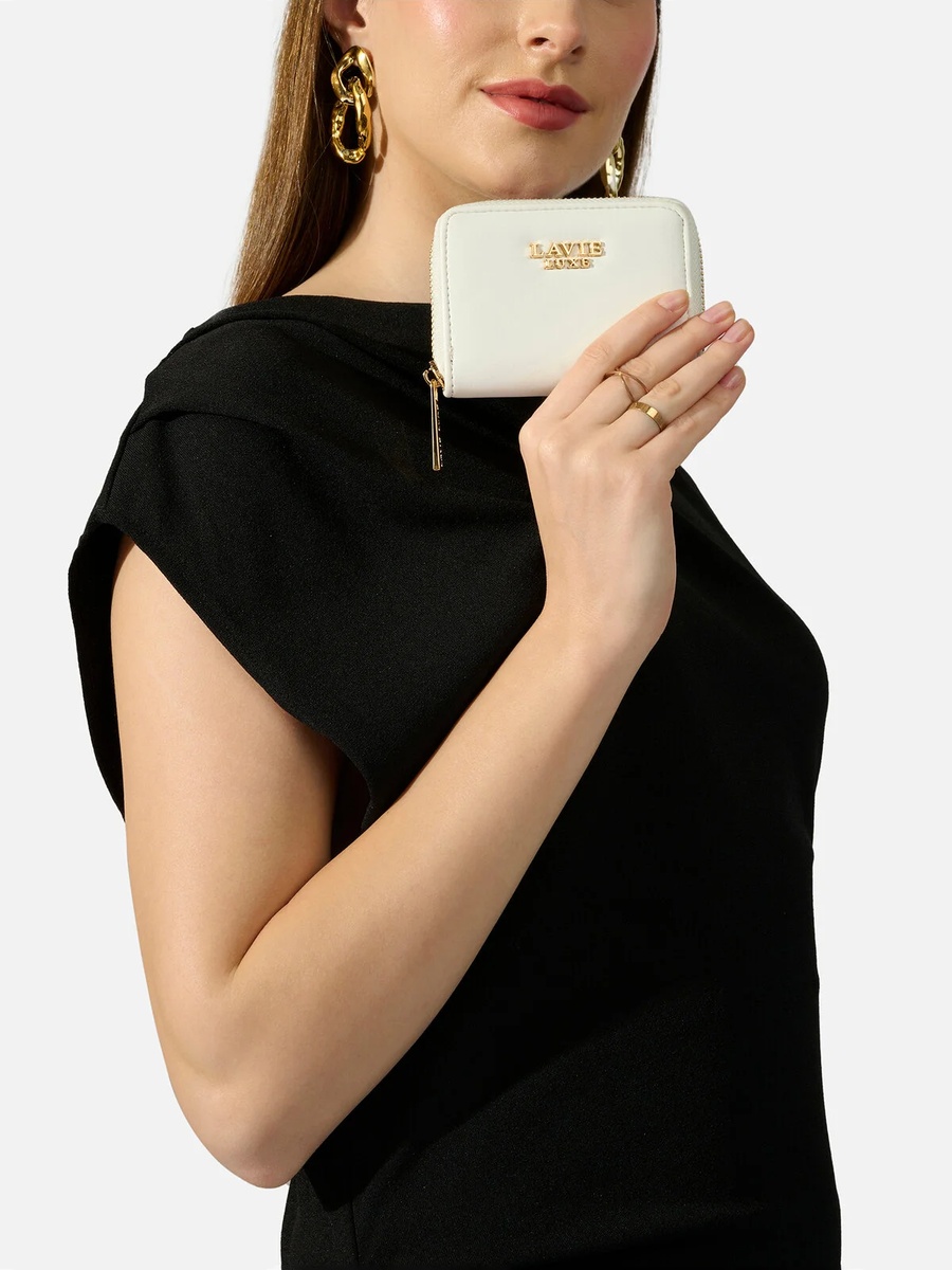 Luxe Women Belle Small Card Wallet (White) 