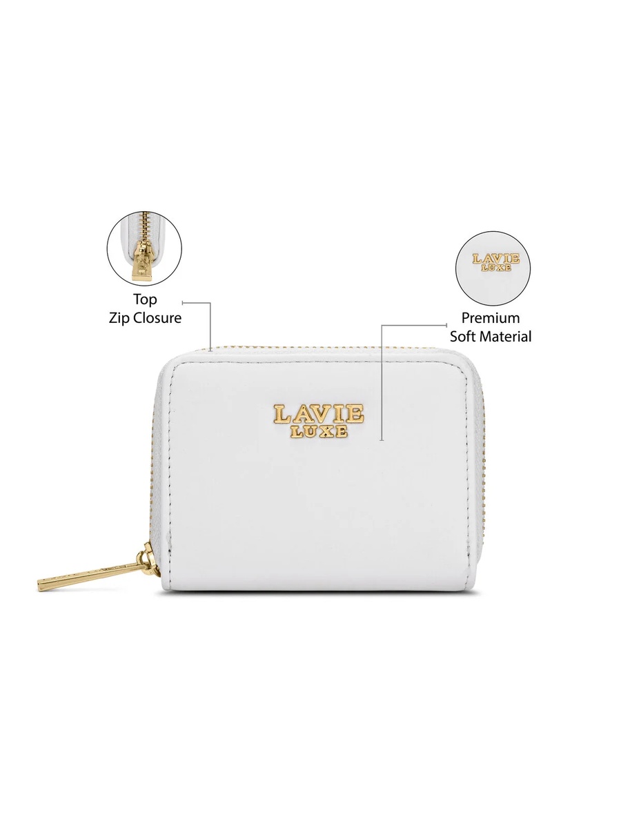 Luxe Women Belle Small Card Wallet (White) 