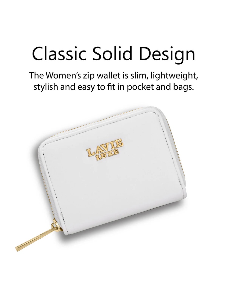 Luxe Women Belle Small Card Wallet (White) 