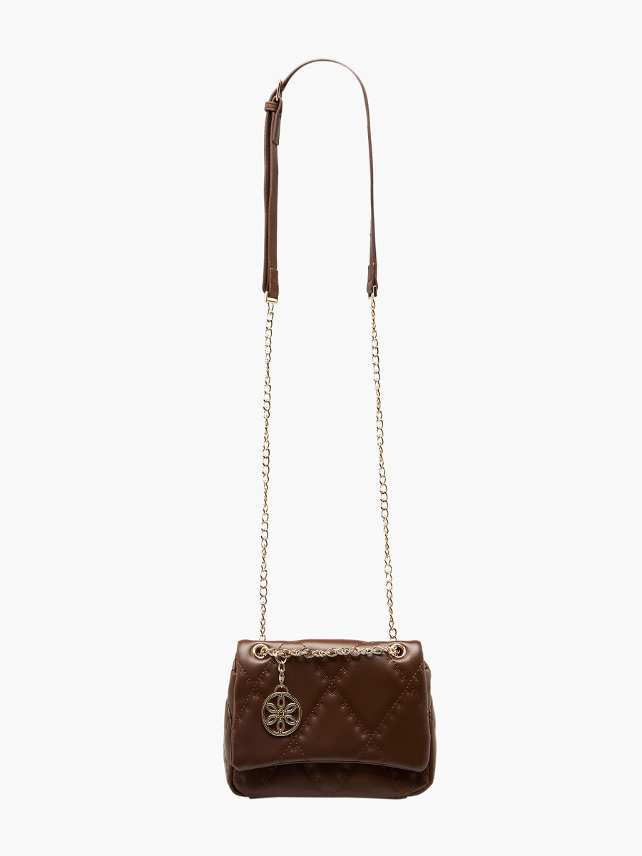 Quilted Crossbody Bag with Chain Strap