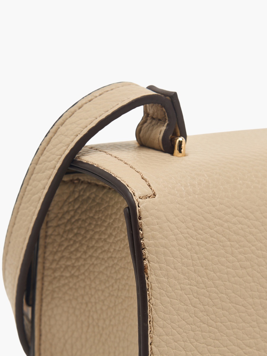Textured Crossbody Bag with Adjustable Strap