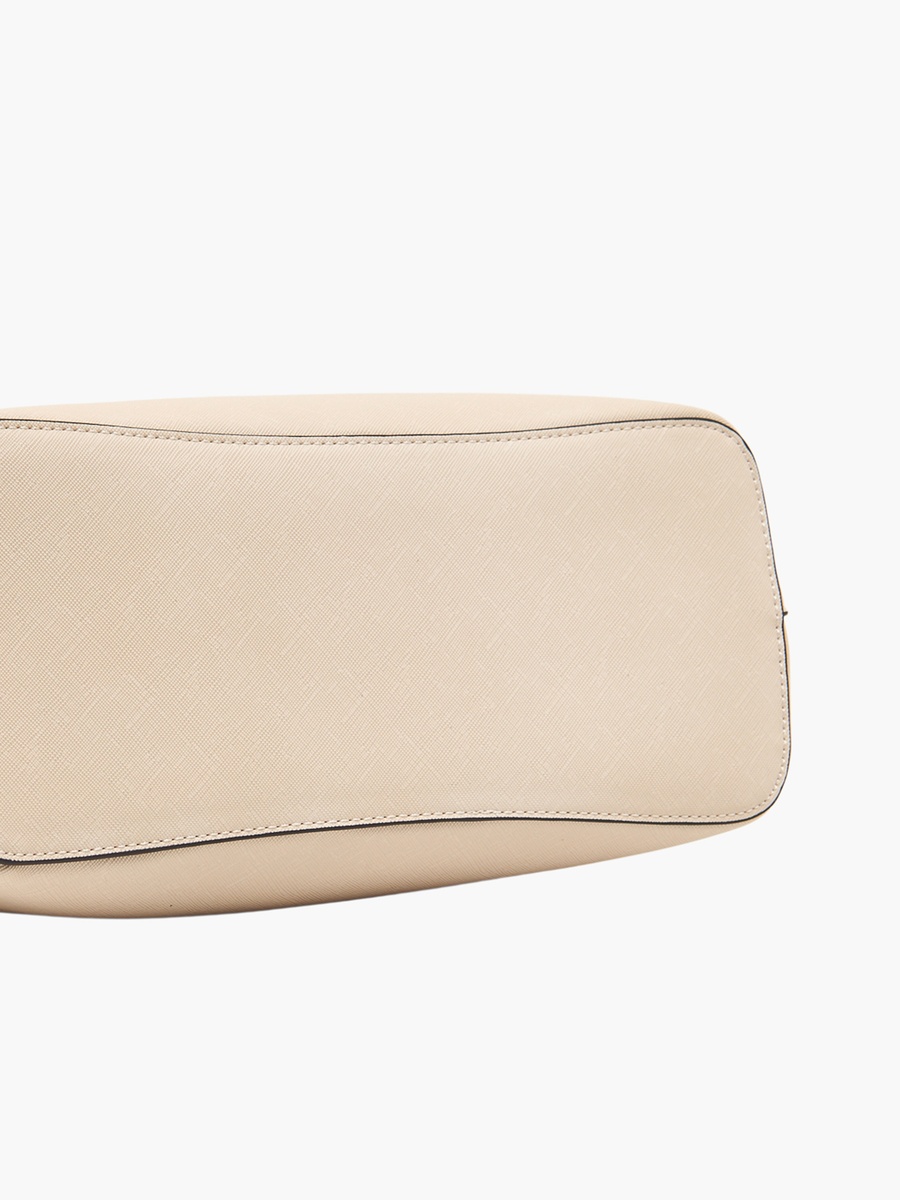 Textured Tote Bag with Double Handle
