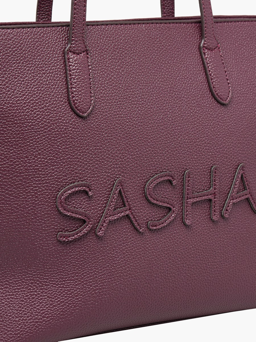 Logo Tote Bag with Zip Closure