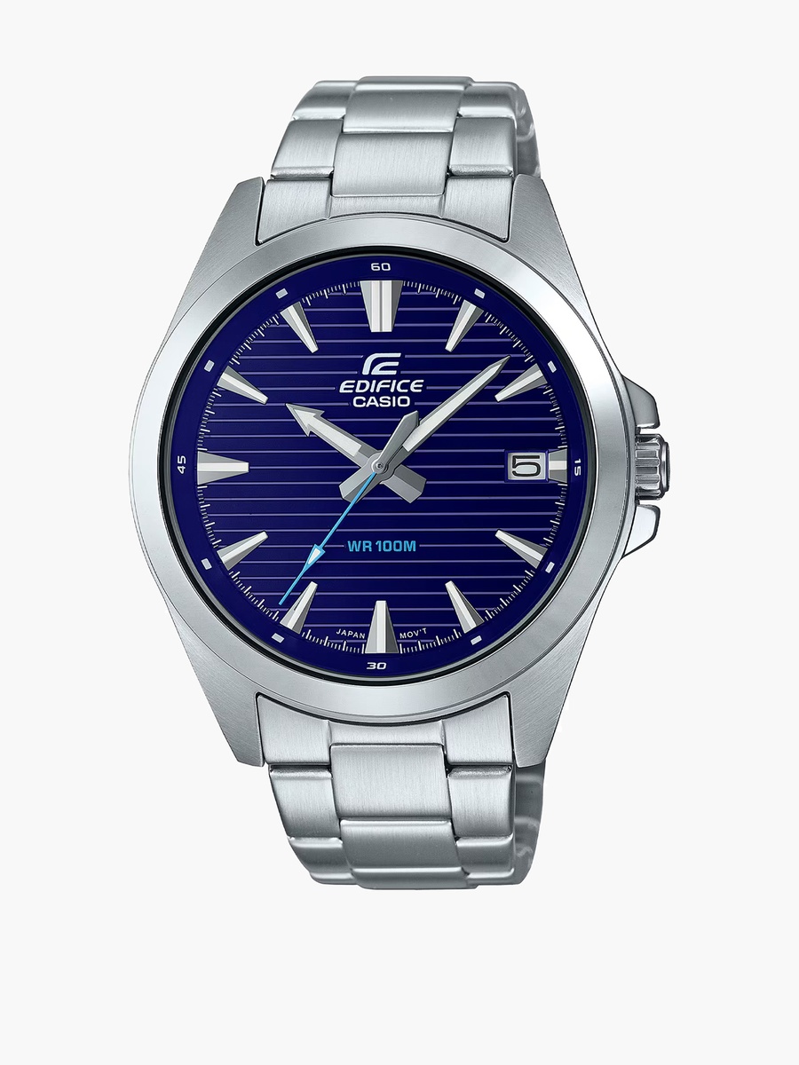Edifice Men Silver Analog Stainless Steel Strap Watch