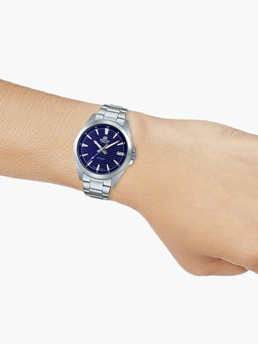 Edifice Men Silver Analog Stainless Steel Strap Watch