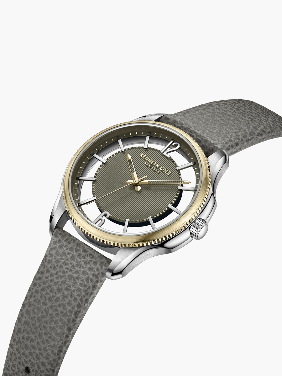 Modern Classic Genuine Leather Strap Analog Watch