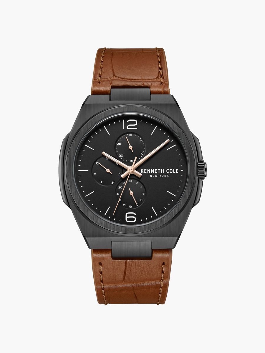 Modern Dress Sport Leather Strap Multifunction Watch