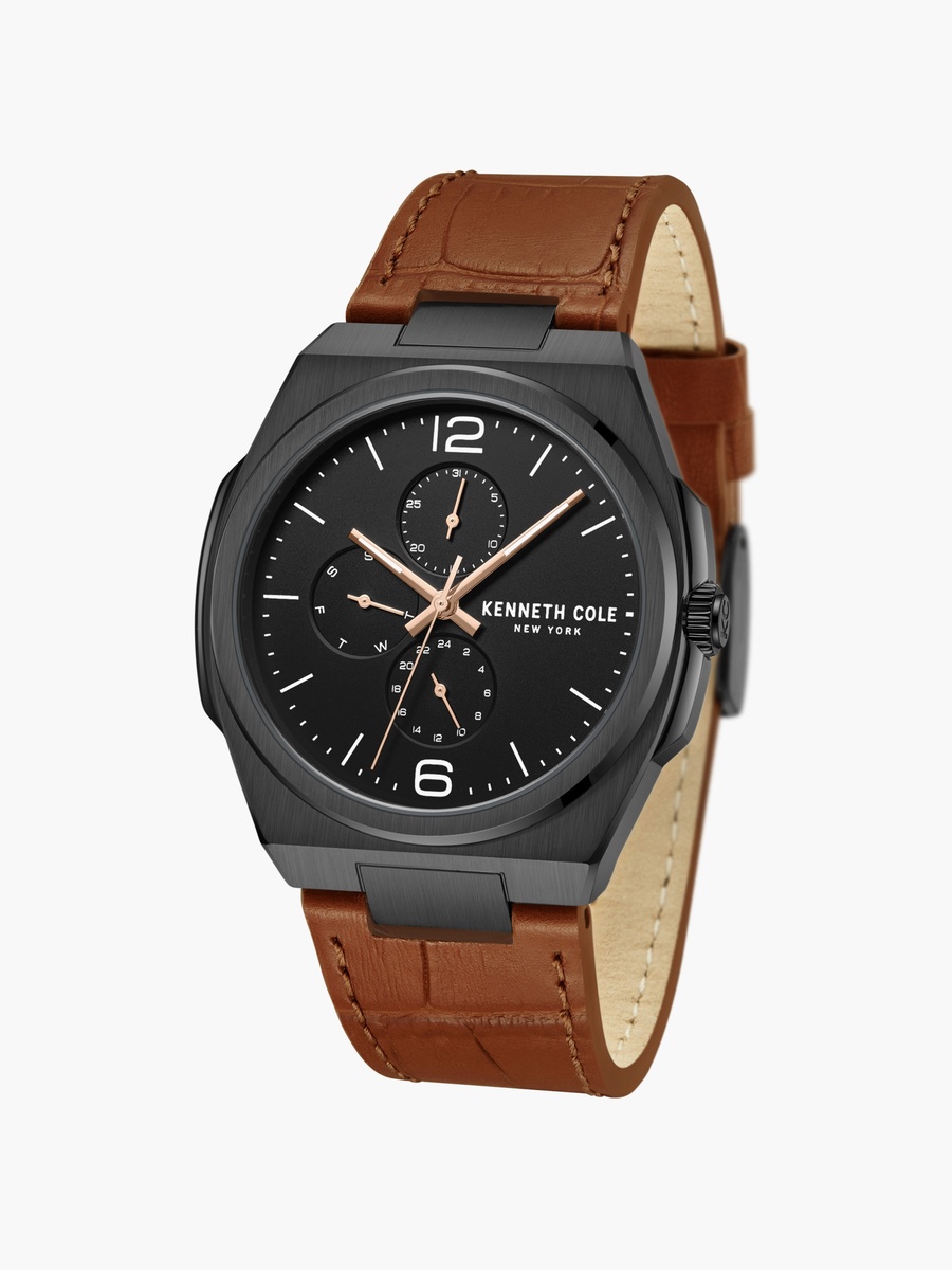 Modern Dress Sport Leather Strap Multifunction Watch