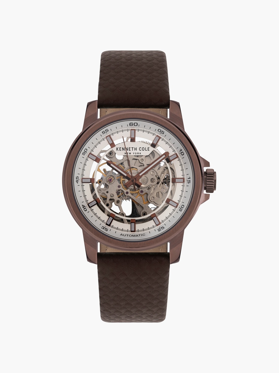 Modern Casual Stainless Steel and Leather Straps Analog Watch